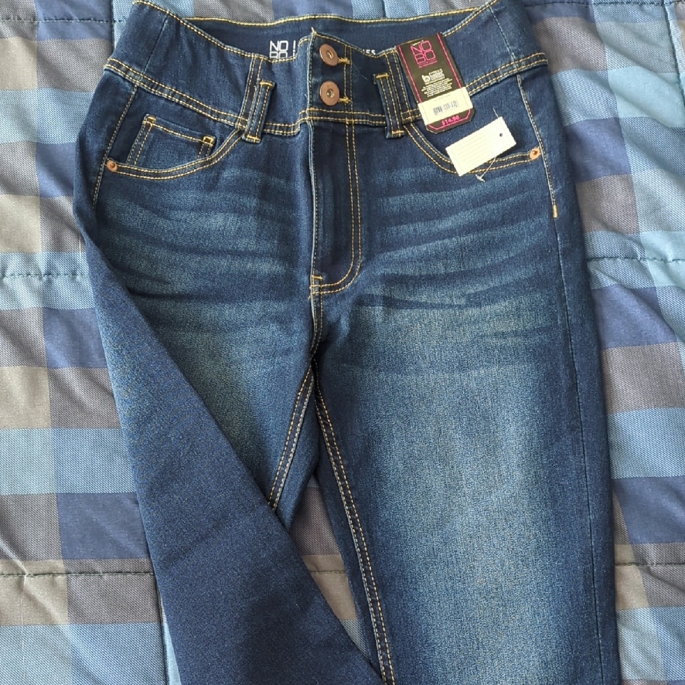 NOBO Corset Capri Jeans Size 11 color Dark Enzyme